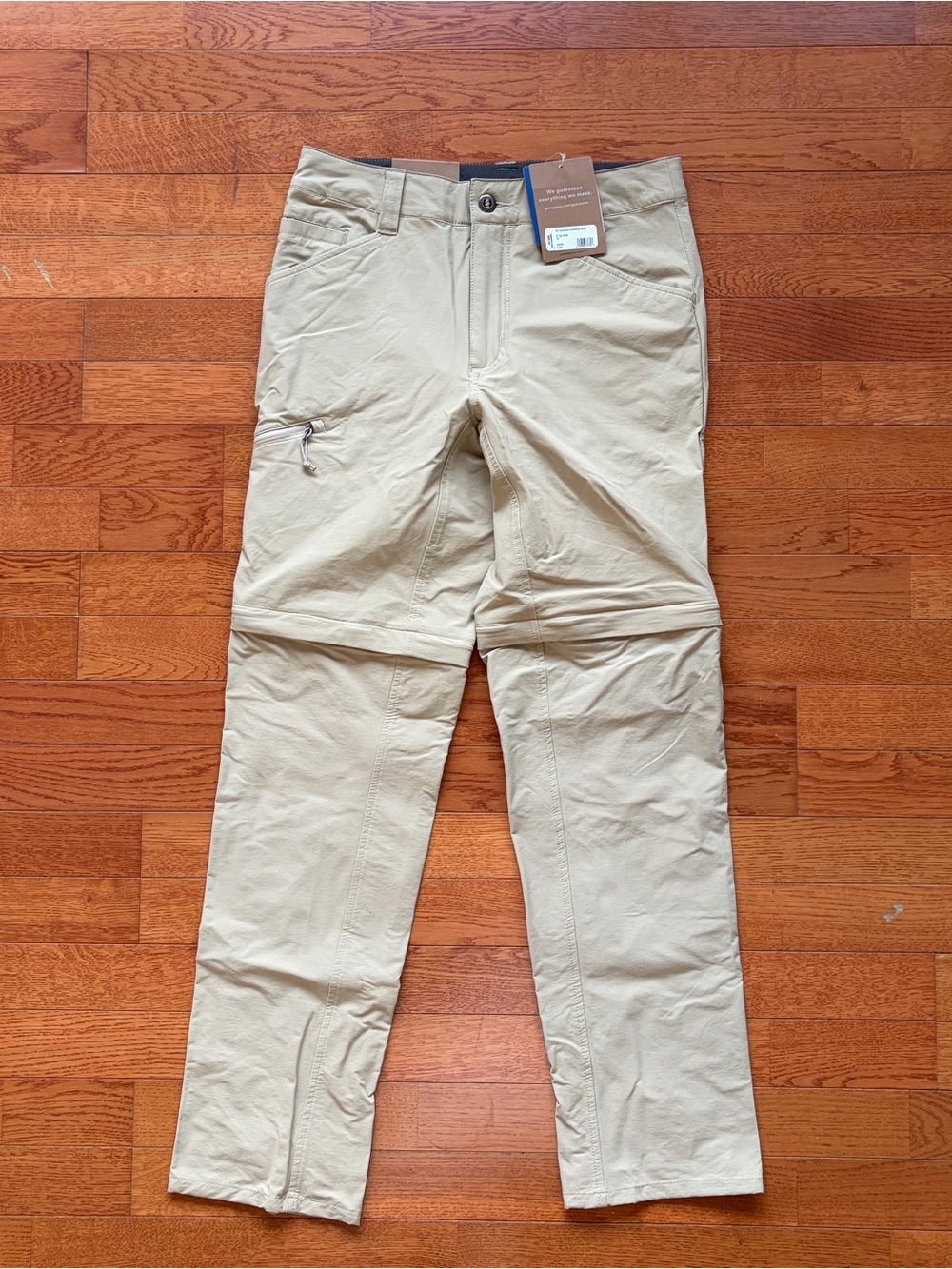 New Patagonia Quandary Convertible Pants Tan Slim Fit